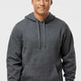 Augusta Sportswear Mens Fleece Hooded Sweatshirt Hoodie - Heather Carbon Grey - NEW