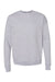 Bella + Canvas BC3945/3945 Mens Fleece Crewneck Sweatshirt Heather Grey Flat Front