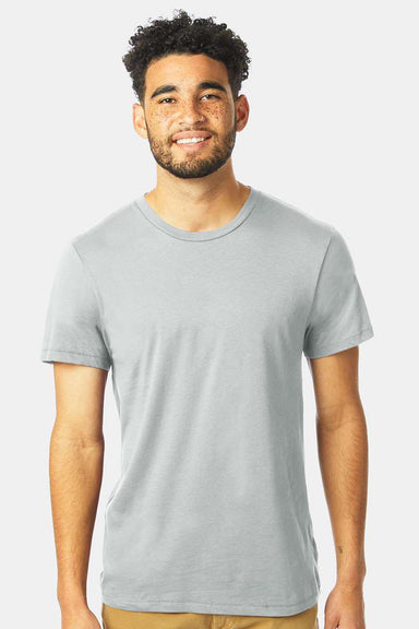 Alternative 6005 Mens Organic Short Sleeve Crewneck T-Shirt Earth Grey Model Front
