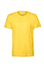 Bella + Canvas BC3001CVC/3001CVC Mens Heather CVC Short Sleeve Crewneck T-Shirt Heather Yellow Flat Front