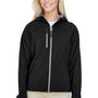 North End Womens Prospect Water Resistant Full Zip Hooded Jacket - Black