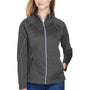 North End Womens Gravity Performance Moisture Wicking Full Zip Fleece Jacket - Heather Carbon Grey