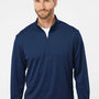 Adidas Mens UPF 50+ 1/4 Zip Sweatshirt - Collegiate Navy Blue