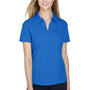 North End Womens Sport Red Performance Moisture Wicking Short Sleeve Polo Shirt - Light Nautical Blue