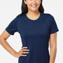 Adidas Womens UPF 50+ Short Sleeve Crewneck T-Shirt - Collegiate Navy Blue