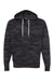 Independent Trading Co. AFX90UN Mens Hooded Sweatshirt Hoodie Black Camo Flat Front