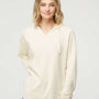 Independent Trading Co. Womens California Wave Wash Hooded Sweatshirt Hoodie - Bone - NEW
