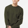 Independent Trading Company Mens Crewneck Sweatshirt - Army Green