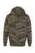 Independent Trading Co. IND4000Z Mens Full Zip Hooded Sweatshirt Hoodie Forest Green Camo Flat Back