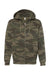 Independent Trading Co. IND4000Z Mens Full Zip Hooded Sweatshirt Hoodie Forest Green Camo Flat Front
