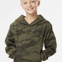 Independent Trading Company Youth Hooded Sweatshirt Hoodie w/ Pouch Pocket - Forest Green Camo
