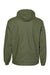 Weatherproof 193910 Mens Vintage Full Zip Hooded Rain Jacket Bronze Green Flat Back