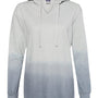 MV Sport Womens French Terry Ombre Hooded Sweatshirt Hoodie - Greyscale