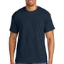 Gildan Mens DryBlend Moisture Wicking Short Sleeve Crewneck T-Shirt - Heather Dark Navy Blue