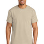 Gildan Mens DryBlend Moisture Wicking Short Sleeve Crewneck T-Shirt - Sand