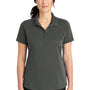 CornerStone Womens Select Moisture Wicking Short Sleeve Polo Shirt - Charcoal Grey