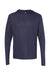 Alternative 5123 Mens Vintage Keeper Long Sleeve Hooded T-Shirt Hoodie Navy Blue Flat Front