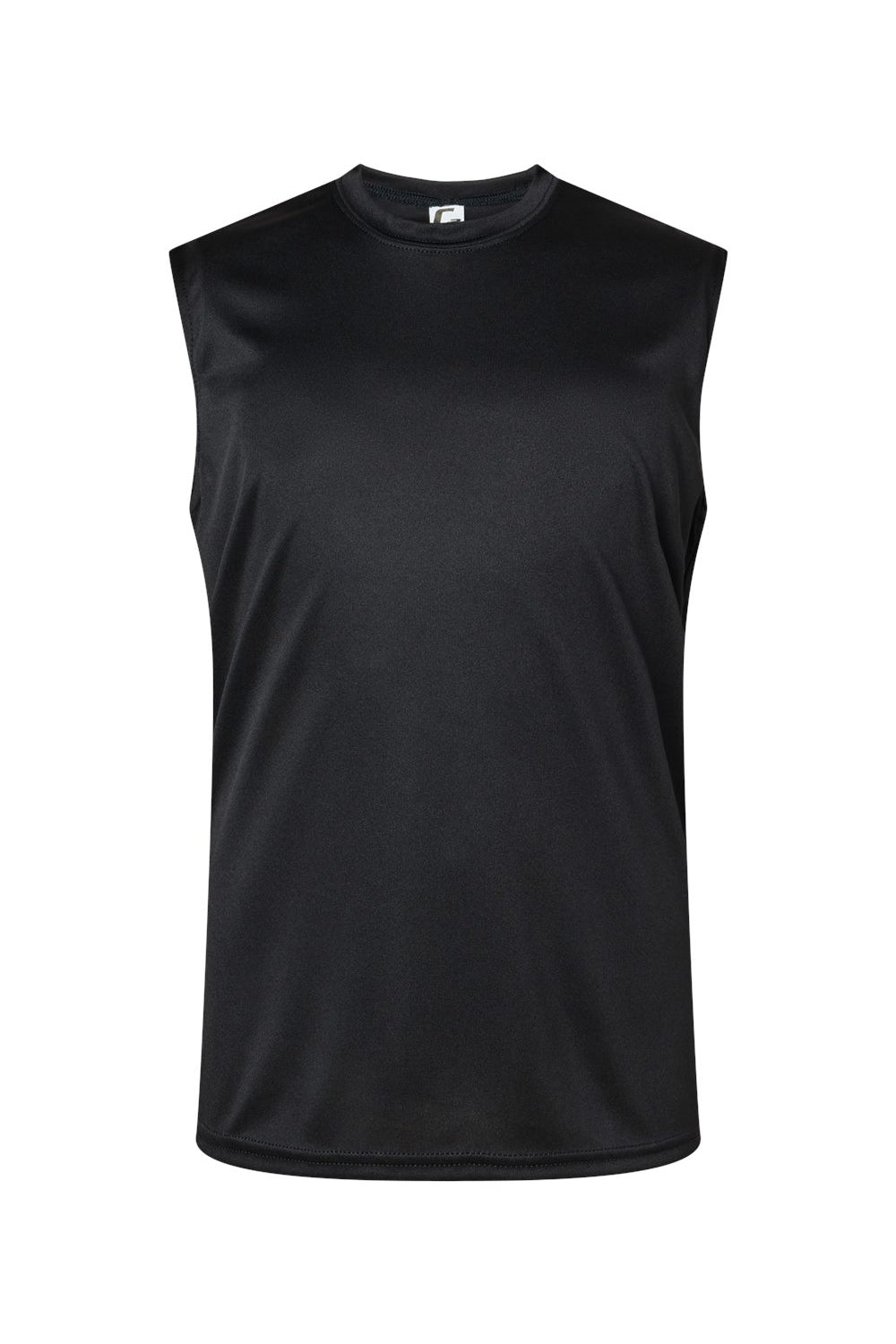 C2 Sport 5230 Youth Moisture Wicking Tank Top Black Flat Front