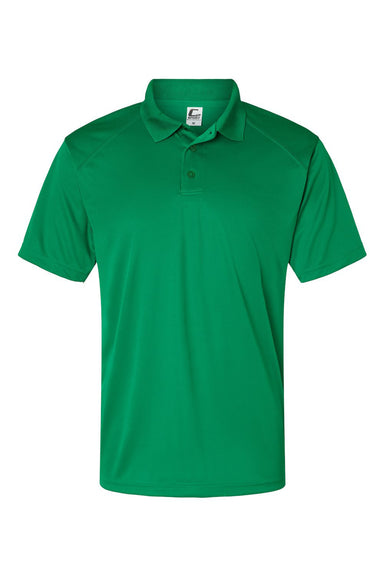 C2 Sport 5900 Mens Utility Moisture Wicking Short Sleeve Polo Shirt Kelly Green Flat Front