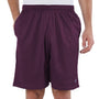 Champion Mens Mesh Shorts w/ Pockets - Maroon
