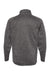 Burnside 3901 Mens Sweater Knit Full Zip Jacket Heather Charcoal Grey Flat Back