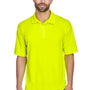 UltraClub Mens Cool & Dry Moisture Wicking Short Sleeve Polo Shirt - Bright Yellow - Closeout