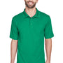 UltraClub Mens Cool & Dry Moisture Wicking Short Sleeve Polo Shirt - Kelly Green - Closeout