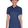UltraClub Womens Cool & Dry Moisture Wicking Short Sleeve Polo Shirt - Navy Blue - Closeout