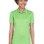 UltraClub Womens Cool & Dry Moisture Wicking Short Sleeve Polo Shirt - Light Green - Closeout