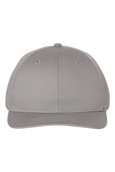 Richardson 212 Mens Pro Twill Snapback Hat Grey Flat Front