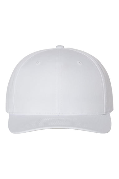 Richardson 212 Mens Pro Twill Snapback Hat White Flat Front