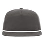 Richardson Mens Umpqua UPF 50+ Snapback Hat - Charcoal Grey/White - NEW