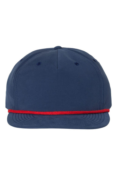 Richardson 256 Mens Umpqua Snapback Hat Navy Blue/Red Flat Front
