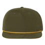 Richardson Mens Umpqua UPF 50+ Snapback Hat - Loden Green/Amber Gold - NEW
