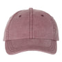 Valucap Hats Mens Pigment Dyed Adjustable Hat - Maroon