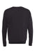 Bella + Canvas BC3945/3945 Mens Fleece Crewneck Sweatshirt DTG Black Flat Back