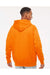 Independent Trading Co. IND4000 Mens Hooded Sweatshirt Hoodie Safety Orange Model Back