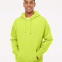 Independent Trading Co. Mens Hooded Sweatshirt Hoodie - Safety Yellow - NEW