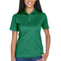 UltraClub Womens Cool & Dry Moisture Wicking Short Sleeve Polo Shirt - Forest Green - Closeout
