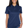 UltraClub Womens Cool & Dry Moisture Wicking Short Sleeve Polo Shirt - Navy Blue - Closeout