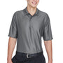 UltraClub Mens Cool & Dry Elite Performance Moisture Wicking Short Sleeve Polo Shirt - Charcoal Grey - Closeout