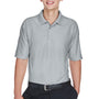 UltraClub Mens Cool & Dry Elite Performance Moisture Wicking Short Sleeve Polo Shirt - Grey - Closeout