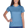 UltraClub Womens Cool & Dry Performance Moisture Wicking Short Sleeve Crewneck T-Shirt - Indigo Blue - Closeout
