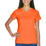 UltraClub Womens Cool & Dry Performance Moisture Wicking Short Sleeve Crewneck T-Shirt - Bright Orange - Closeout