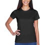 UltraClub Womens Cool & Dry Performance Moisture Wicking Short Sleeve Crewneck T-Shirt - Black - Closeout
