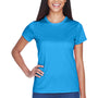 UltraClub Womens Cool & Dry Performance Moisture Wicking Short Sleeve Crewneck T-Shirt - Sapphire Blue - Closeout