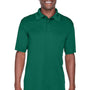 UltraClub Mens Cool & Dry Performance Moisture Wicking Short Sleeve Polo Shirt - Forest Green - Closeout