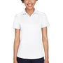 UltraClub Womens Cool & Dry Performance Moisture Wicking Short Sleeve Polo Shirt - White - Closeout