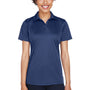 UltraClub Womens Cool & Dry Performance Moisture Wicking Short Sleeve Polo Shirt - Navy Blue - Closeout