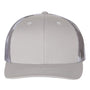 Richardson Hats Mens Printed Mesh Snapback Trucker Hat - Silver Grey/Grey Camo